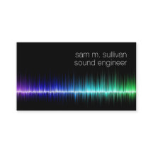 Sound Engineer Colourful Sound Wave Musician