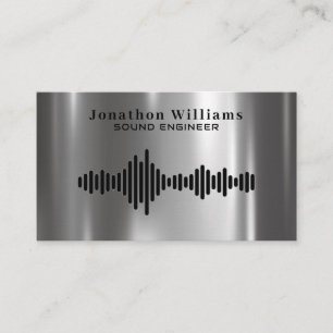 Sound Engineer Dee Jay Business Card