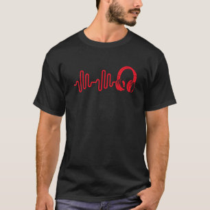 Sound Engineer Music Heartbeat Sound Waves T-Shirt