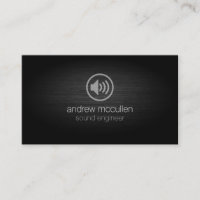 Sound Engineer Speaker Icon Brushed Metal