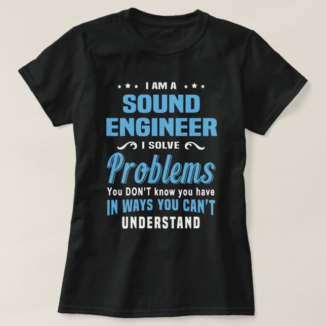 Sound Engineer T-Shirt (Design Front)