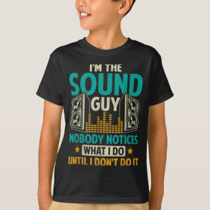 Sound Engineer Tech Husband Dad Funny Dj Disc Jock T-Shirt