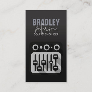 Sound Engineering Audio Engineer Business Card
