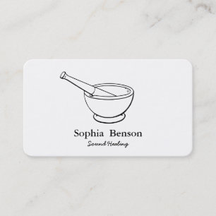 Sound Healing Music Speech Tibetans Singing Bowl Business Card