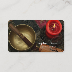 Sound Healing Music Speech Tibetans Singing Bowl Business Card
