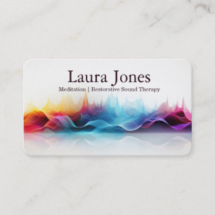 Sound Healing Sonic Wave Resonance Business Card
