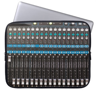 Sound mixer control, event hall. laptop sleeve