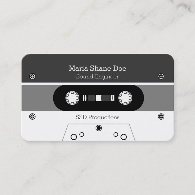 Sound Music Professional Business Card (Front)