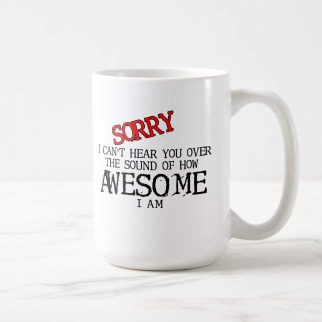 Sound of Awesome Funny Mug Humour (Right)