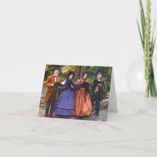 Sound Of Carolers Holiday Card