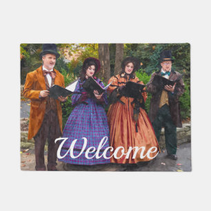 Sound Of Carolers Welcome Doormat