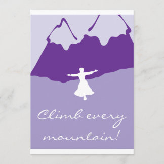 Sound of Music inspired invitation