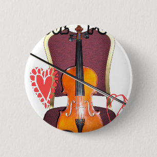 Sound of  v love hakuna matata valentine 2 inch round button