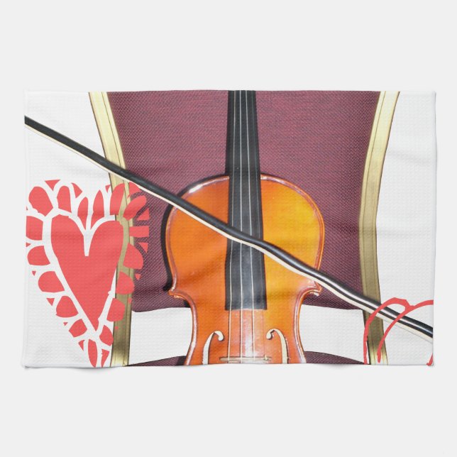 Sound of  v love hakuna matata valentine kitchen towel (Horizontal)