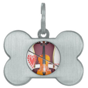 Sound of  v love hakuna matata valentine pet ID tag