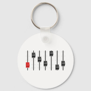 Sound or video control board Sliders or faders Keychain