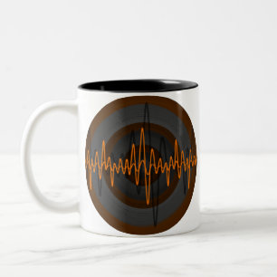 Sound Orange Dark Round mug