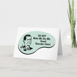 Sound Recorder Voice Card