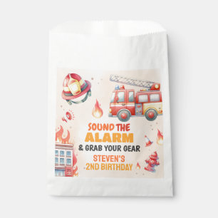 Sound the Alarm Fire Truck Baby Shower Favour Bag