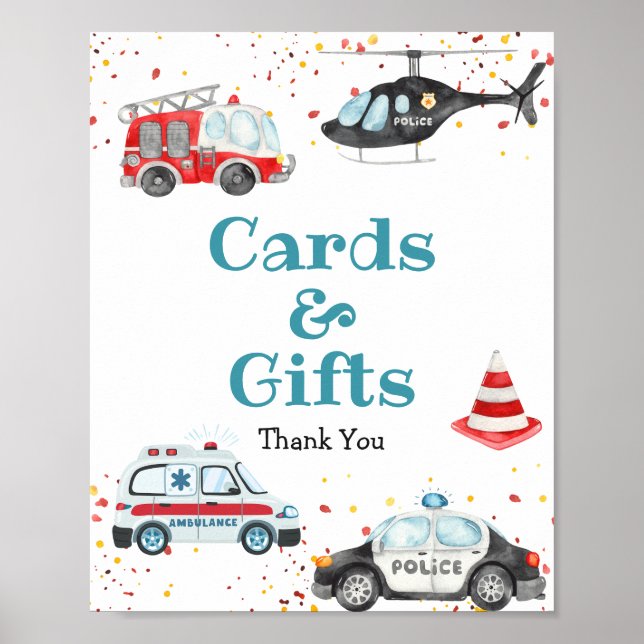 Sound the alarm & Grab your gear Cards & Gifts Poster (Front)