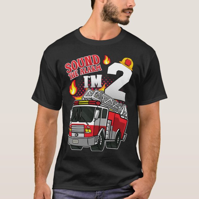 Sound The Alarm I'm 2 Firefighter Men T-Shirt (Front)