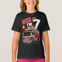 Sound The Alarm I'm 7 Firefighter Girl