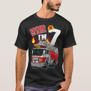 Sound The Alarm I'm 7 Firefighter Men T-Shirt