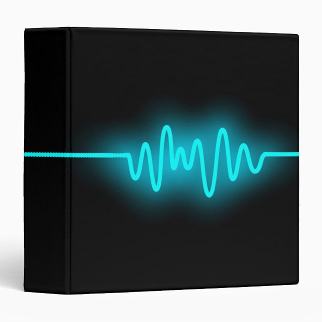 Sound Wave (1.5in) - Blue and Black Binder (Front/Spine)
