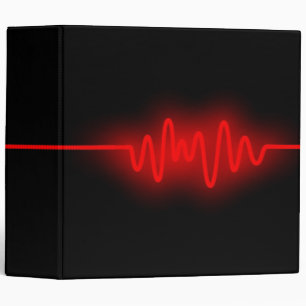 Sound Wave (2in) - Red and Black Binder