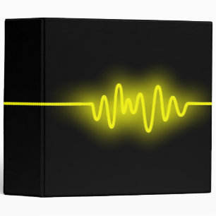 Sound Wave (2in) - Yellow and Black Binder
