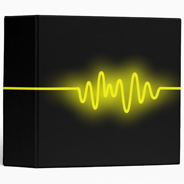 Sound Wave (2in) - Yellow and Black Binder (Front/Spine)
