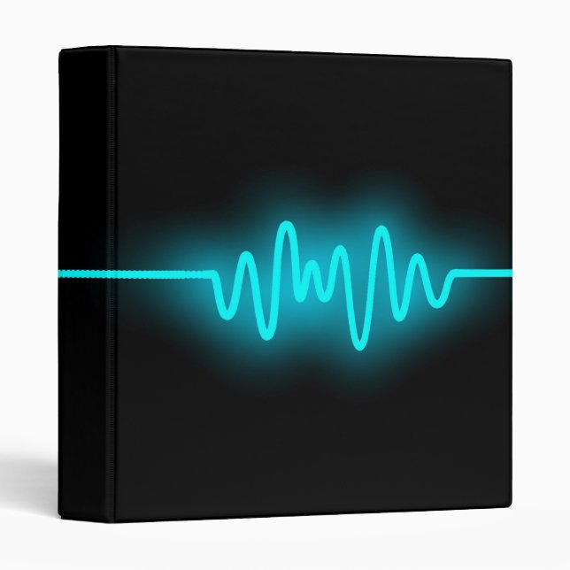 Sound Wave - Blue and Black Binder (Front/Spine)