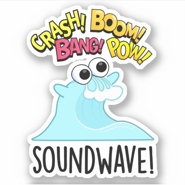 Sound Wave Funny Ocean Pun  (Front)