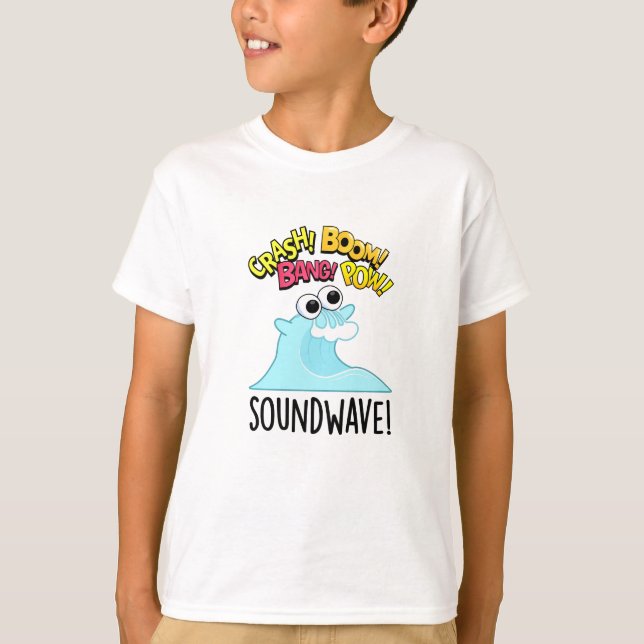 Sound Wave Funny Ocean Pun  T-Shirt (Front)