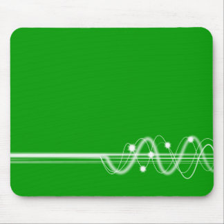 Sound Wave - Grass Green Mouse Pad