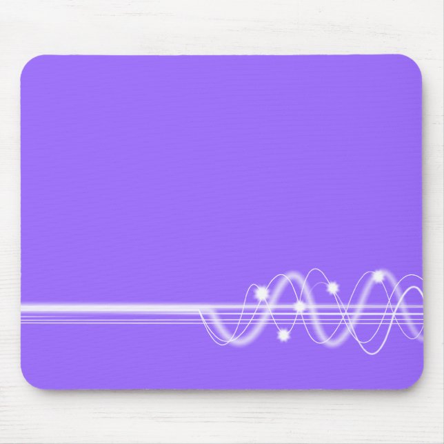 Sound Wave - Mauve Mouse Pad (Front)