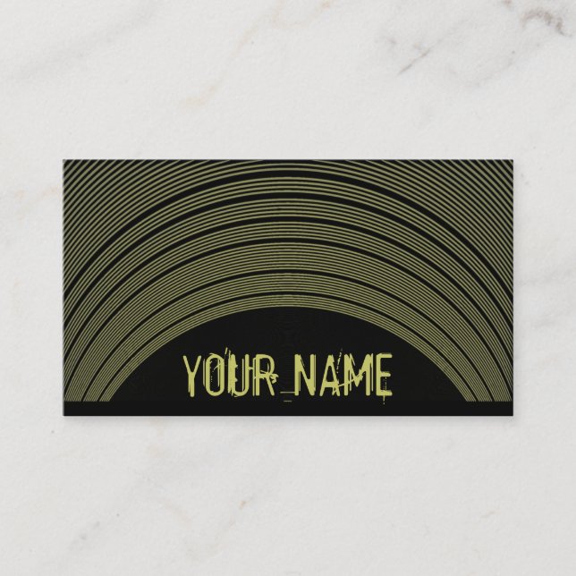 Sound Waves customizable business cards (Front)
