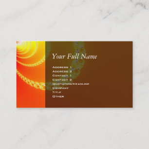 Sound Waves Fractal Art Business Card