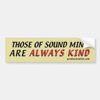 SoundMind-Kind Bumper Sticker