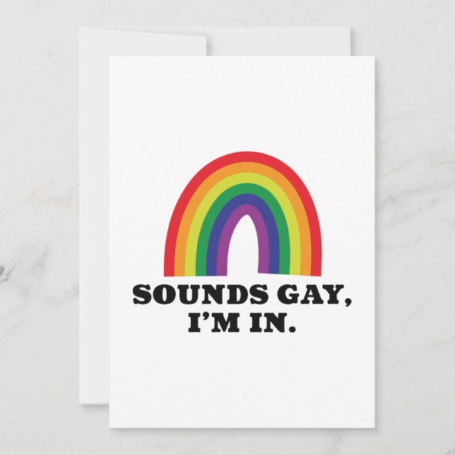 Sounds Gay I’m In Thank You Card (Front)