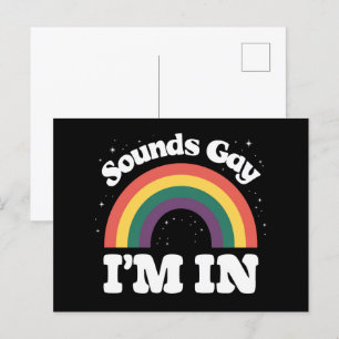 Sounds Gay I'm In LGBTQ Pride Month  Postcard