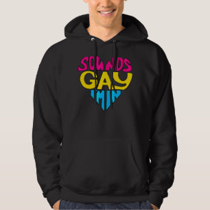 Sounds Gay I'm In Pansexual Heart Lgbt Gay Pride Hoodie