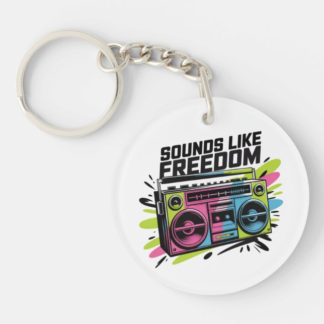 Sounds Like Freedom Keychain (Front)