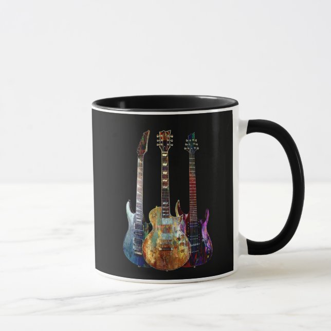 Sounds of music. Colorful guitar Mug (Right)