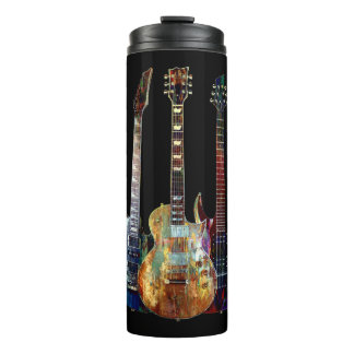 Sounds of music. Colorful guitar Thermal Tumbler