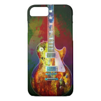 Sounds of music. Colourful guitar