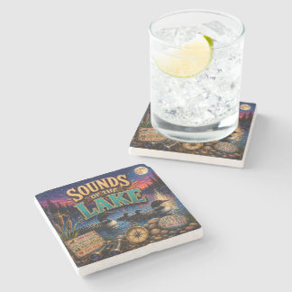 Sounds of the Lake Stone Coaster