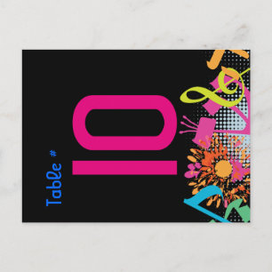 SOUNDS OF THE TORAH FLORAL Table Seating Card