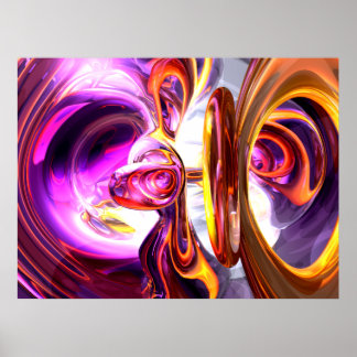 Soundwave Abstract Poster