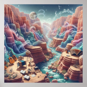 Soundwave Canyon Poster